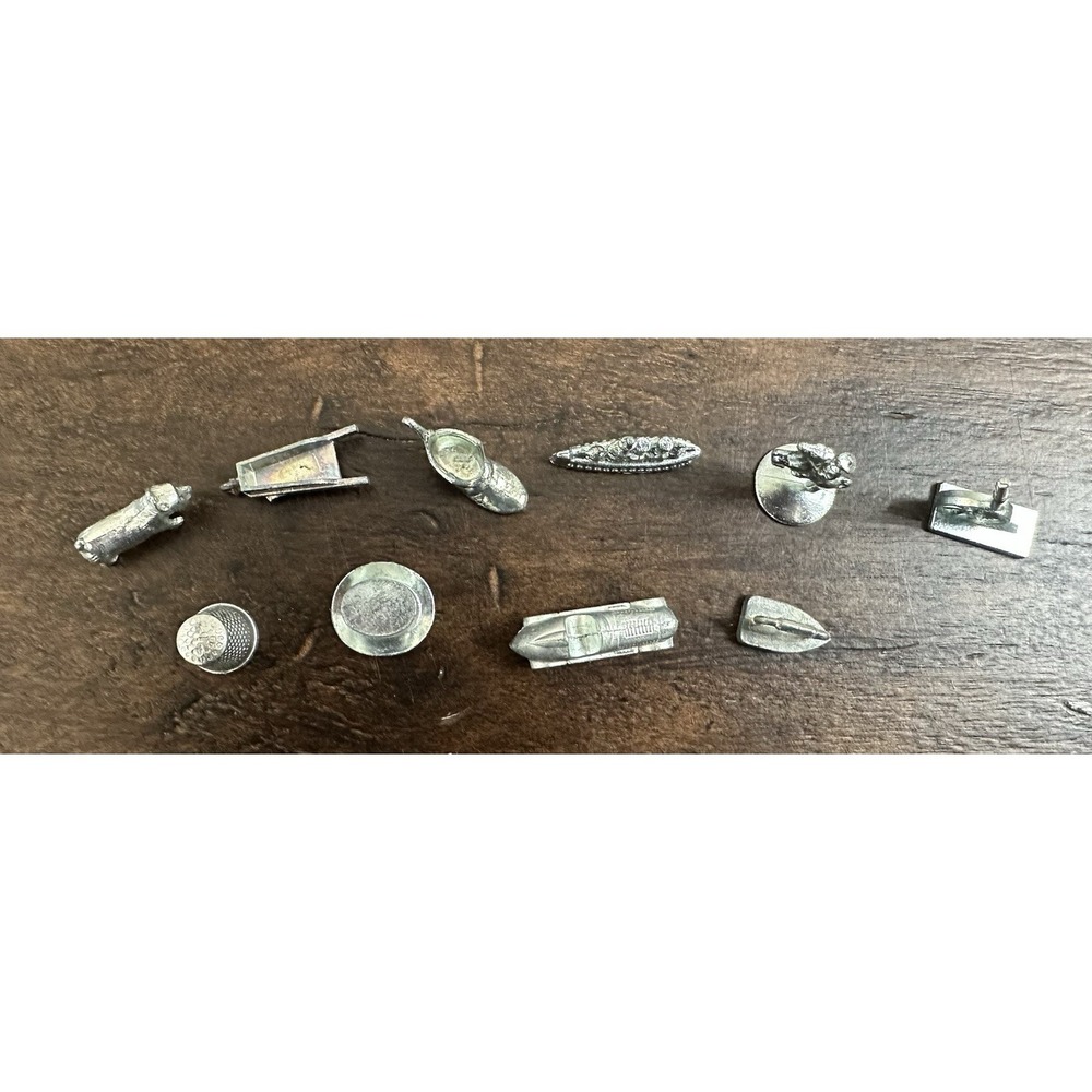 Vintage 1974 Monopoly 40th Anniversary Edition Replacement Parts 10 Tokens